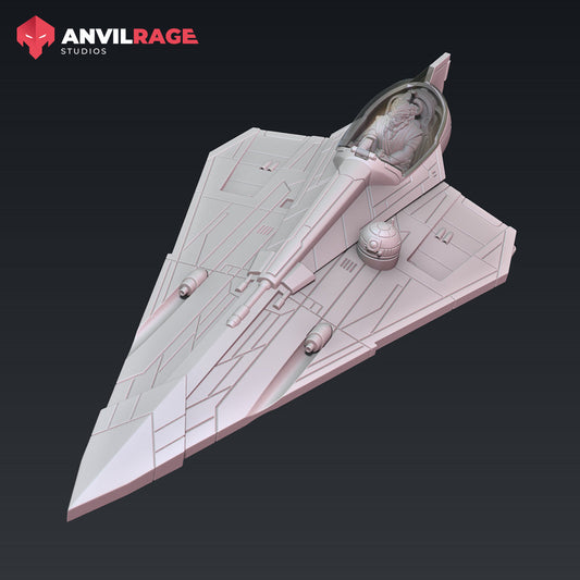 Alpha Starfighter | Anvilrage Galactic SciFi Miniatures 32mm 1/47 Legion Scale Role Playing Miniatures