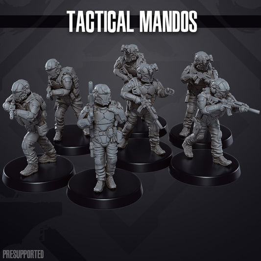Tactical Mandos | Skullforge Studios 32mm Wargaming Miniatures Role Playing Miniatures