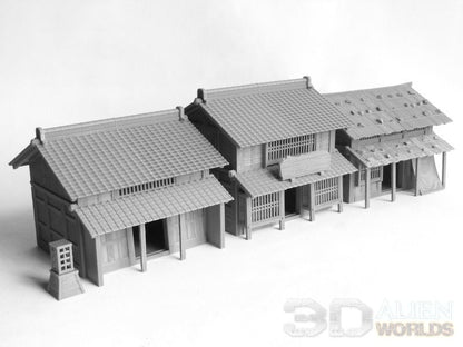 Feudal Japan Shop Set  | 3DAlienWorlds Fantasy and Historical Wargaming Terrain