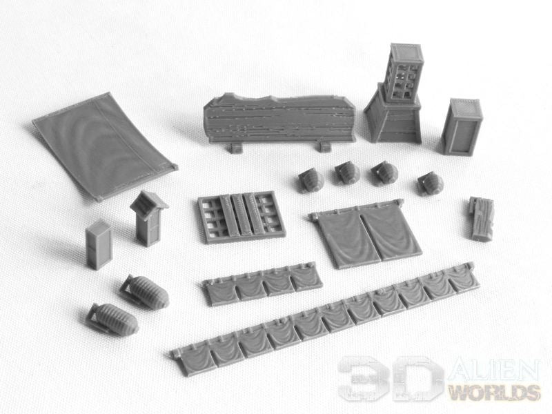 Feudal Japan Shop Set  | 3DAlienWorlds Fantasy and Historical Wargaming Terrain
