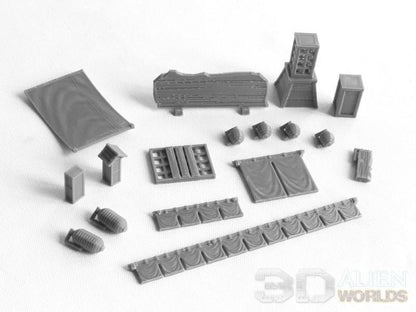 Feudal Japan Shop Set  | 3DAlienWorlds Fantasy and Historical Wargaming Terrain