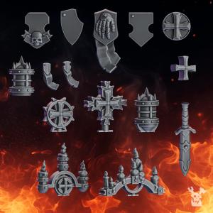 Pactum Aeturnum Crusader Decor | DakkaDakka.store Grimdark Wargaming Miniatures Role Playing Miniatures