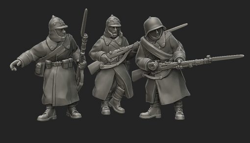 Soviet Winter War Squad | Propylene Foliescu 28mm WW2 Wargaming Miniatures Role Playing Miniatures