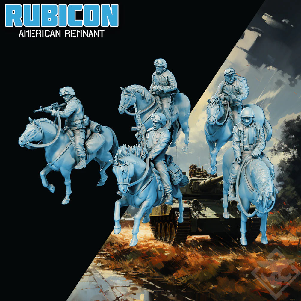 Rubicon: American Remnant Cavalry | Skullforge Studios 32mm Alternate Cold War Wargaming Miniatures (Copy) Role Playing