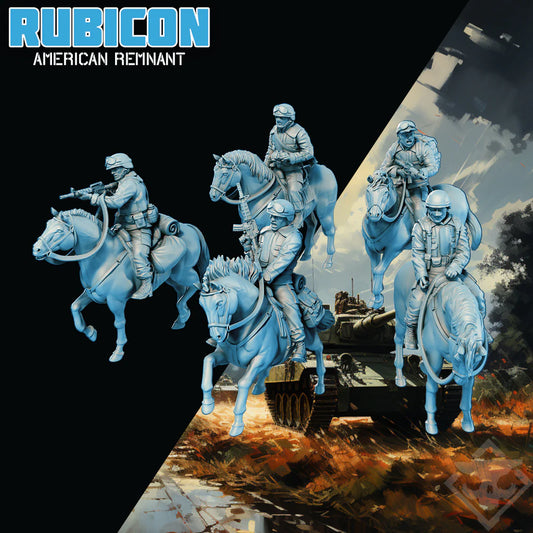 Rubicon: American Remnant Cavalry | Skullforge Studios 32mm Alternate Cold War Wargaming Miniatures (Copy) Role Playing