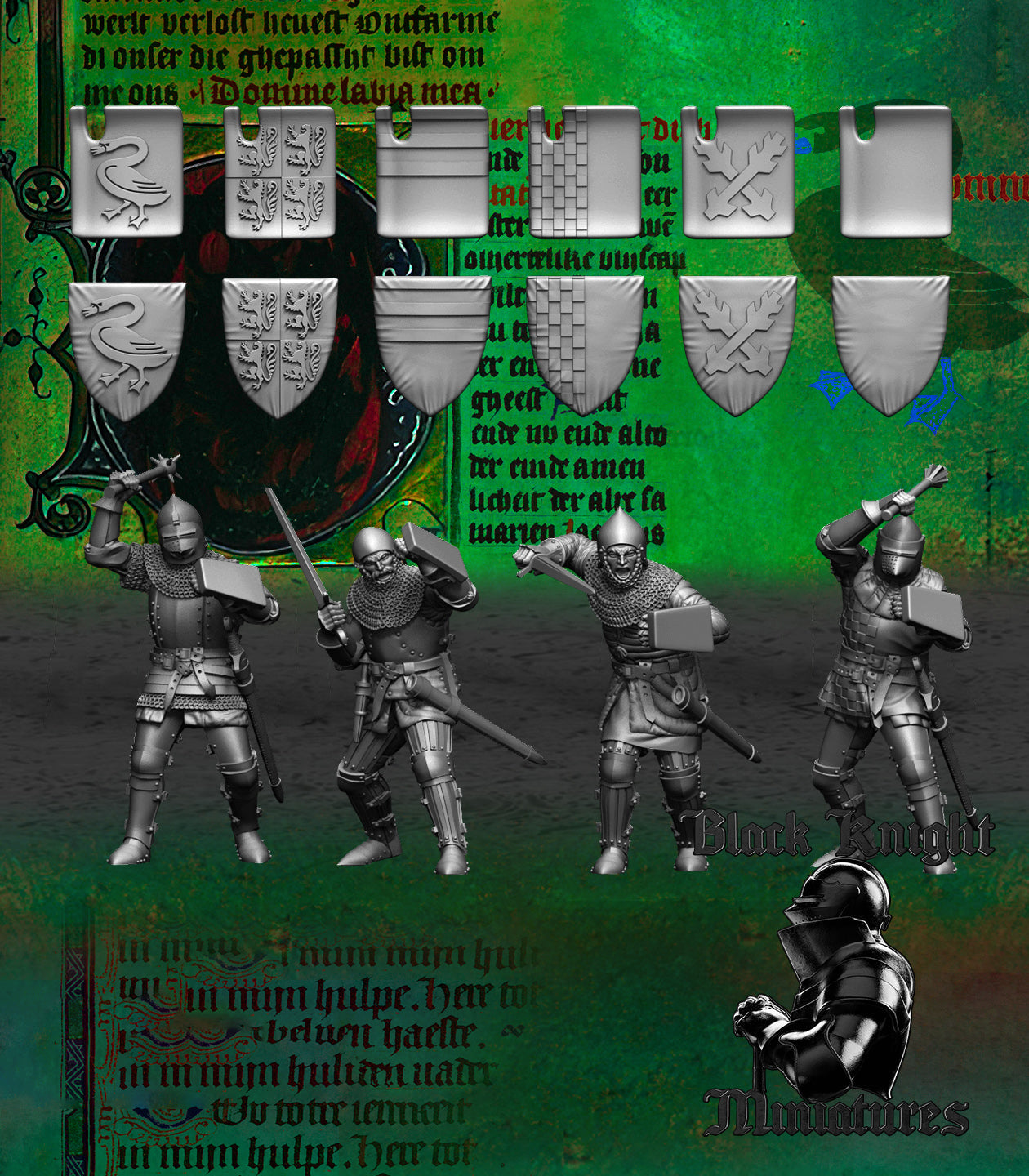 15th Century Hussite Foot Knights Hand Weapons | Black Knight Miniatures 28mm Historical Wargaming Miniatures Role