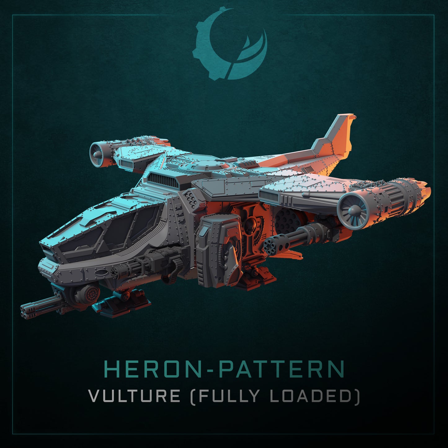 HERON-PATTERN VTOL ASSAULT CARRIER | Maelstrom Designworks Grimdark Wargaming Miniatures