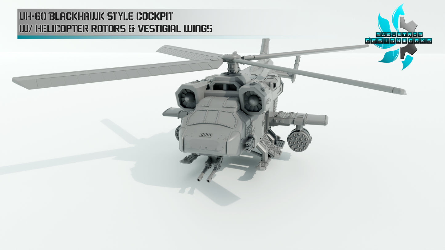 STRYGA-PATTERN GUNSHIP | Maelstrom Designworks Grimdark Wargaming Miniatures