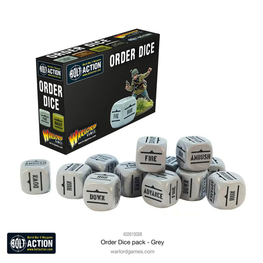 Bolt Action Konflikt '47 - Order Dice: Grey