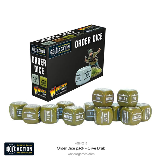 Bolt Action Konflikt '47 - Order Dice: Olive Drab