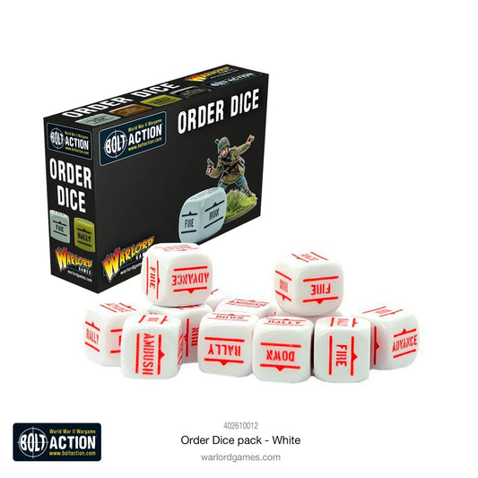 Bolt Action Konflikt '47 - Order Dice: White