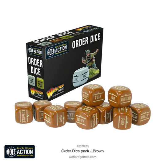 Bolt Action Konflikt '47 - Order Dice: Brown