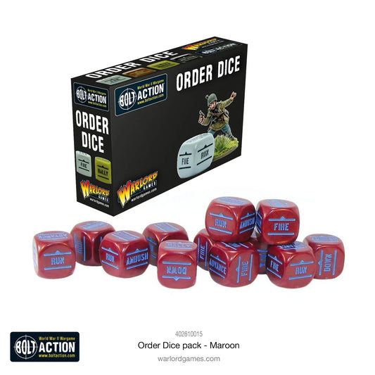 Bolt Action Konflikt '47 - Order Dice: Maroon
