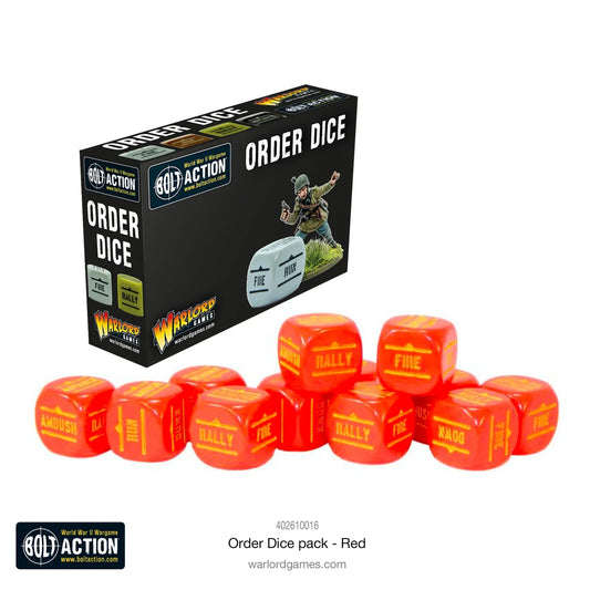 Bolt Action Konflikt '47 - Order Dice: Red