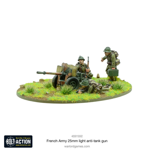 Bolt Action - French Army 25mm Light Anti-Tank Gun