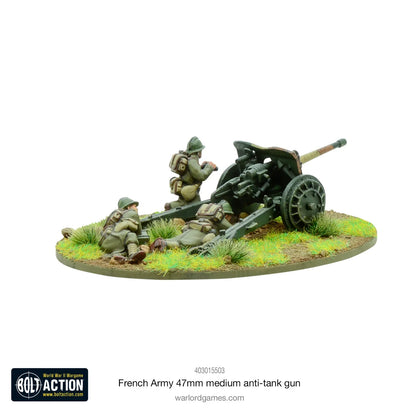 Bolt Action - French Army 47mm Medium Anti-Tank Gun