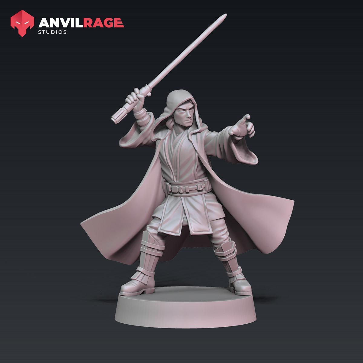 Chosen One Action Pose | Anvilrage Galactic SciFi Miniatures 32mm 1/47 Legion Scale Role Playing Miniatures