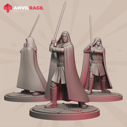 Master Luke | Anvilrage Galactic SciFi Miniatures Shatter Scale Role Playing Miniatures