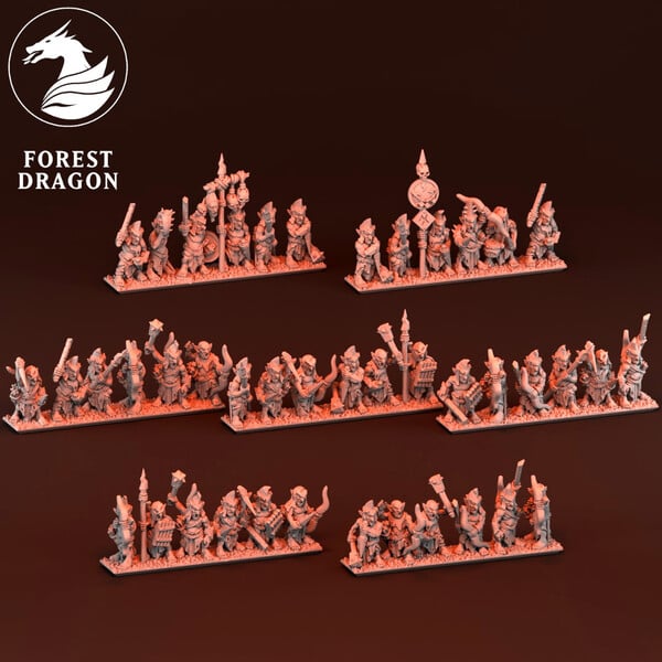 Dwarf Daemonsmith Hobgoblins | Forest Dragon 10mm Fantasy Wargaming Miniatures Role Playing Miniatures