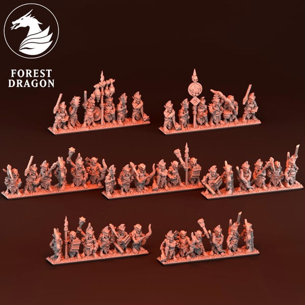 Dwarf Daemonsmith Hobgoblins | Forest Dragon 10mm Fantasy Wargaming Miniatures