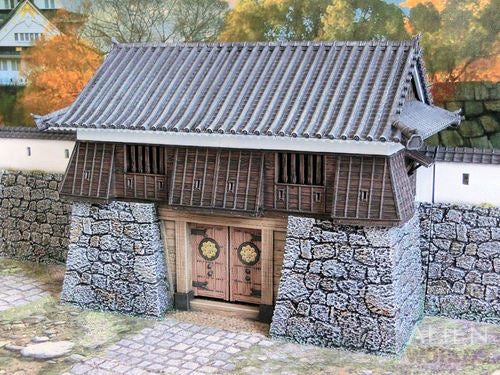 Feudal Japan Castle Wall Gate Tower | 3DAlienWorlds Fantasy and Historical Wargaming Terrain Role Playing Miniatures