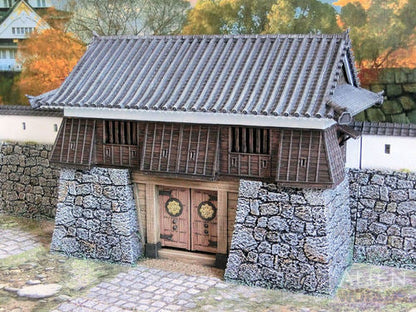 Feudal Japan Castle Wall Gate Tower | 3DAlienWorlds Fantasy and Historical Wargaming Terrain Role Playing Miniatures