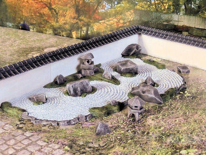 Feudal Japan Zen Garden | 3DAlienWorlds Fantasy and Historical Wargaming Terrain Role Playing Miniatures