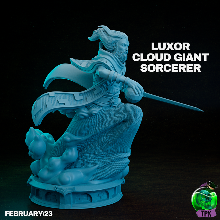 Cloud Giant Sorcerer Luxor 2 | TPK Lab 32mm Fantasy Tabletop RPG Miniatures