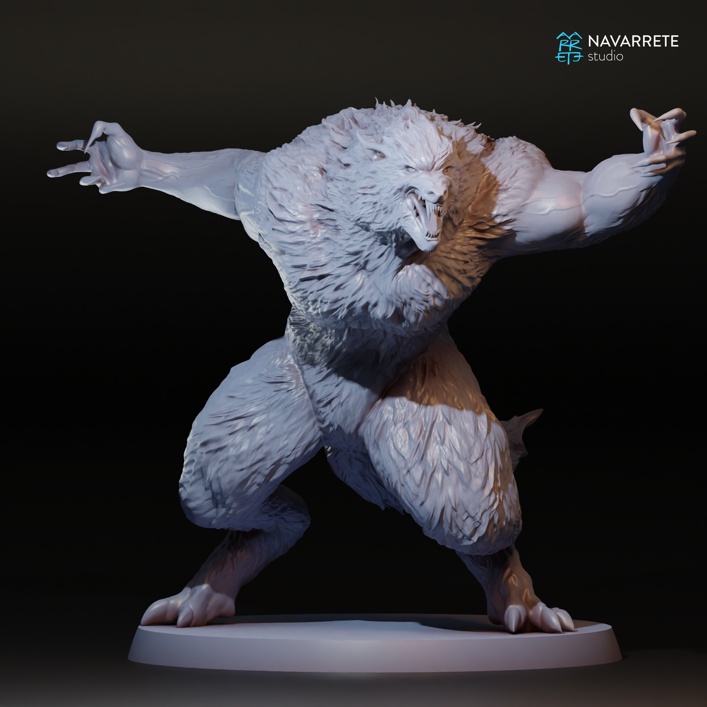 Werewolf Pose 3 | Navarrete Studios 25mm Fantasy Wargaming Miniatures