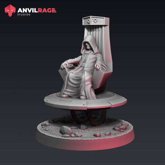 Emperor POI Marker | Anvilrage Galactic SciFi Miniatures 32mm 1/47 Legion Scale Role Playing Miniatures