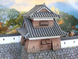 Feudal Japan Castle Wall Corner Tower  | 3DAlienWorlds Fantasy and Historical Wargaming Terrain