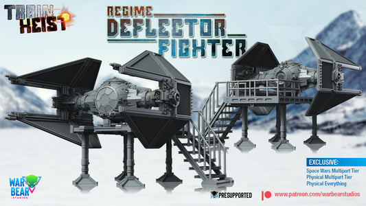 Train Heist Regime Deflector Fighter | Warbear Studios 28mm SciFi Wargaming Miniatures Role Playing Miniatures