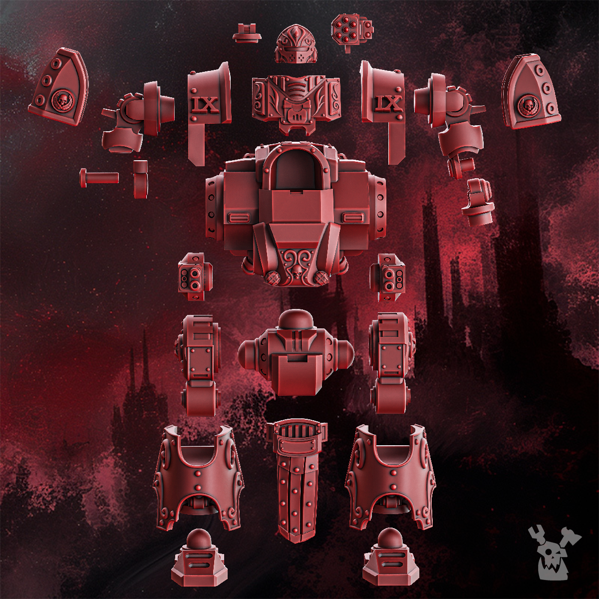 Crimson Wings Heavy Walker | DakkaDakka.store Grimdark Wargaming Miniatures Role Playing Miniatures