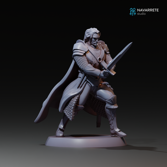 The Kings Army Captain | Navarrete Studios 25mm Fantasy Wargaming Miniatures