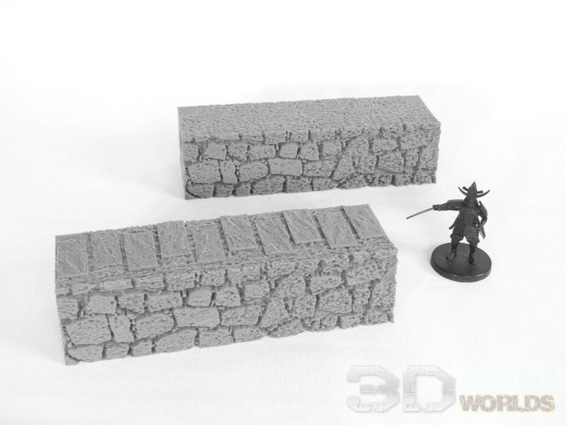 Feudal Japan Modular Canal | 3DAlienWorlds Fantasy and Historical Wargaming Terrain Straight Role Playing Miniatures