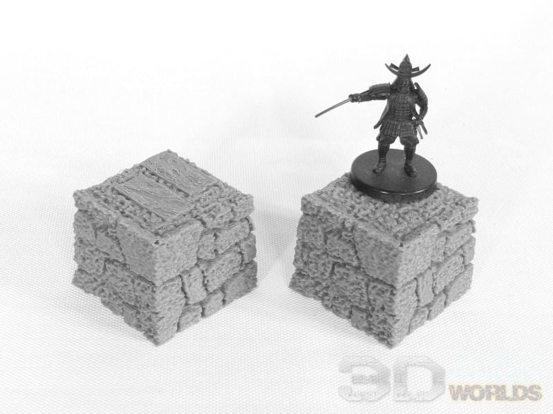 Feudal Japan Modular Canal | 3DAlienWorlds Fantasy and Historical Wargaming Terrain Corner Role Playing Miniatures