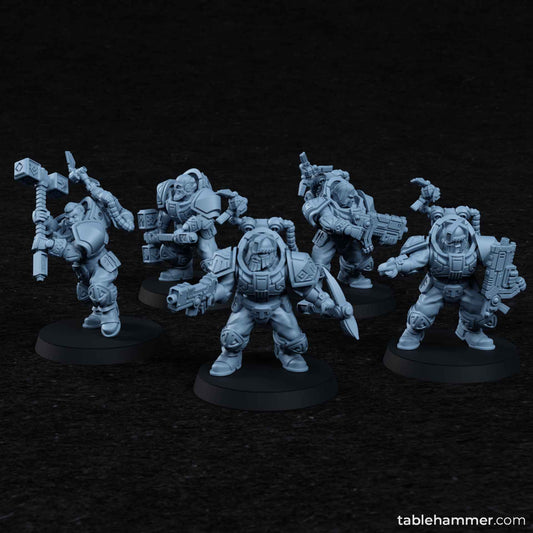Federation of Tyr Legionaries Build Kit | Tablehammer Grimdark Wargaming Miniatures Role Playing Miniatures