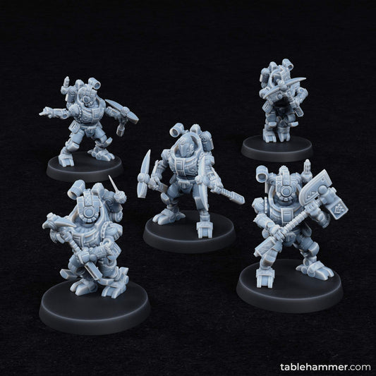 Federation of Tyr Clockwork Ancestors Build Kit | Tablehammer Grimdark Wargaming Miniatures Role Playing Miniatures