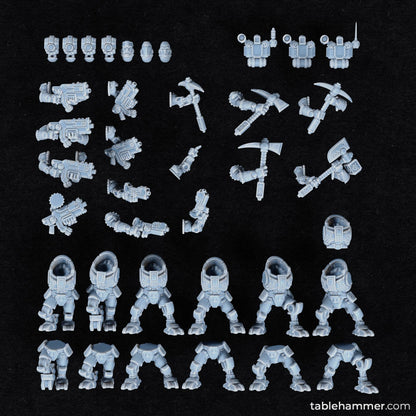 Federation of Tyr Clockwork Ancestors Build Kit | Tablehammer Grimdark Wargaming Miniatures Role Playing Miniatures