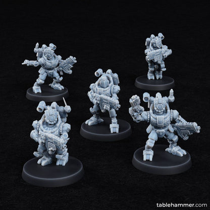 Federation of Tyr Clockwork Ancestors Build Kit | Tablehammer Grimdark Wargaming Miniatures Role Playing Miniatures