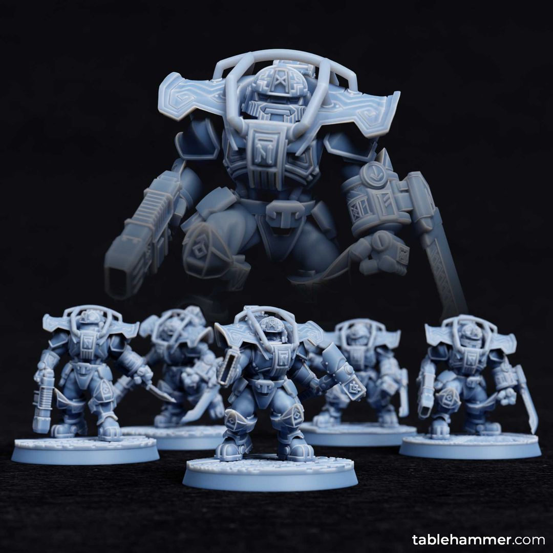 Federation of Tyr Minotaurs (BladeSquad) | Tablehammer Grimdark Wargaming Miniatures Role Playing Miniatures