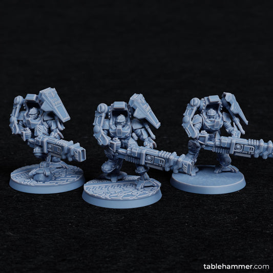 Federation of Tyr Exo Dwarves (Ion Cannons) | Tablehammer Grimdark Wargaming Miniatures Role Playing Miniatures
