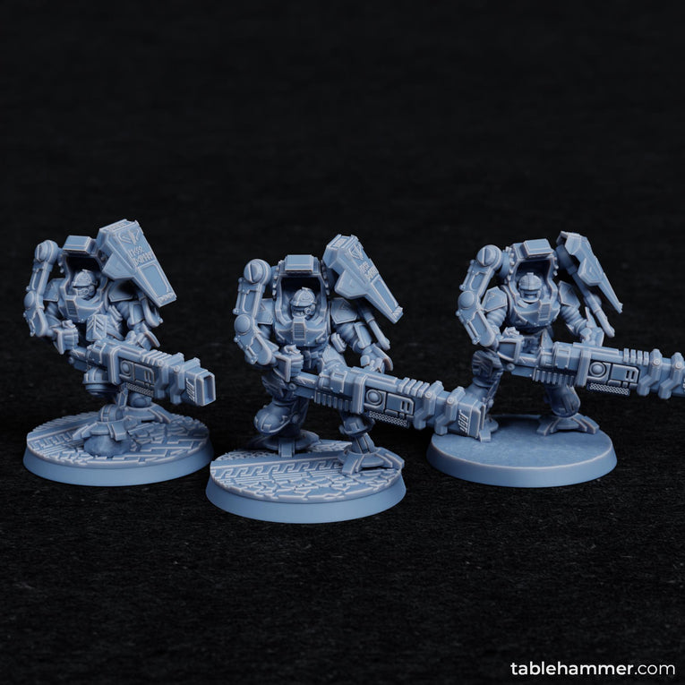 Federation of Tyr Exo Dwarves (Ion Cannons) | Tablehammer Grimdark Wargaming Miniatures