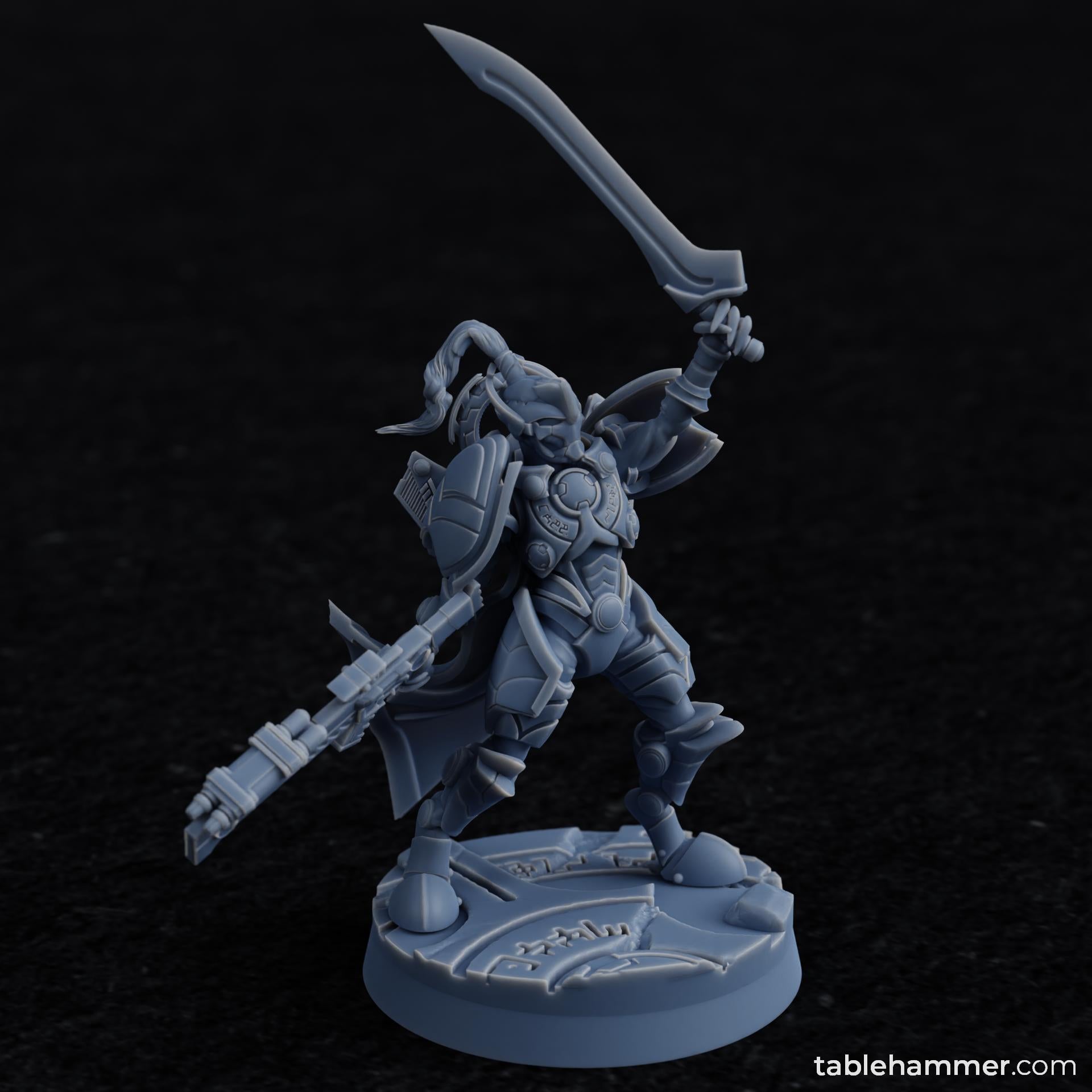 Greater Good Xaiax General | Tablehammer Grimdark Wargaming Miniatures Role Playing Miniatures