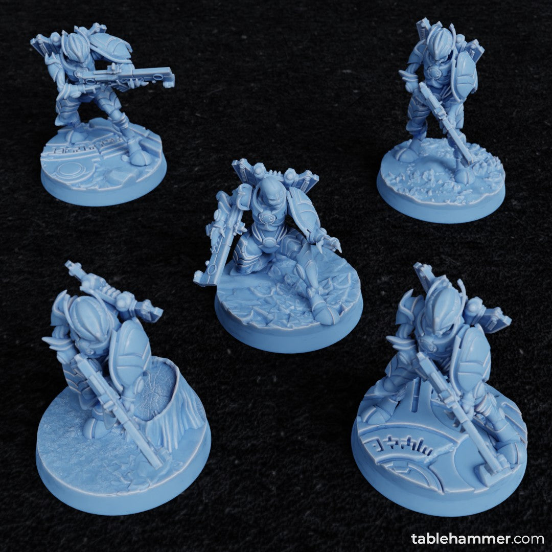 Greater Good Xaiax Carbine Troops | Tablehammer Grimdark Wargaming Miniatures Role Playing Miniatures