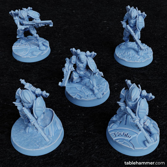 Greater Good Xaiax Carbine Troops | Tablehammer Grimdark Wargaming Miniatures Role Playing Miniatures