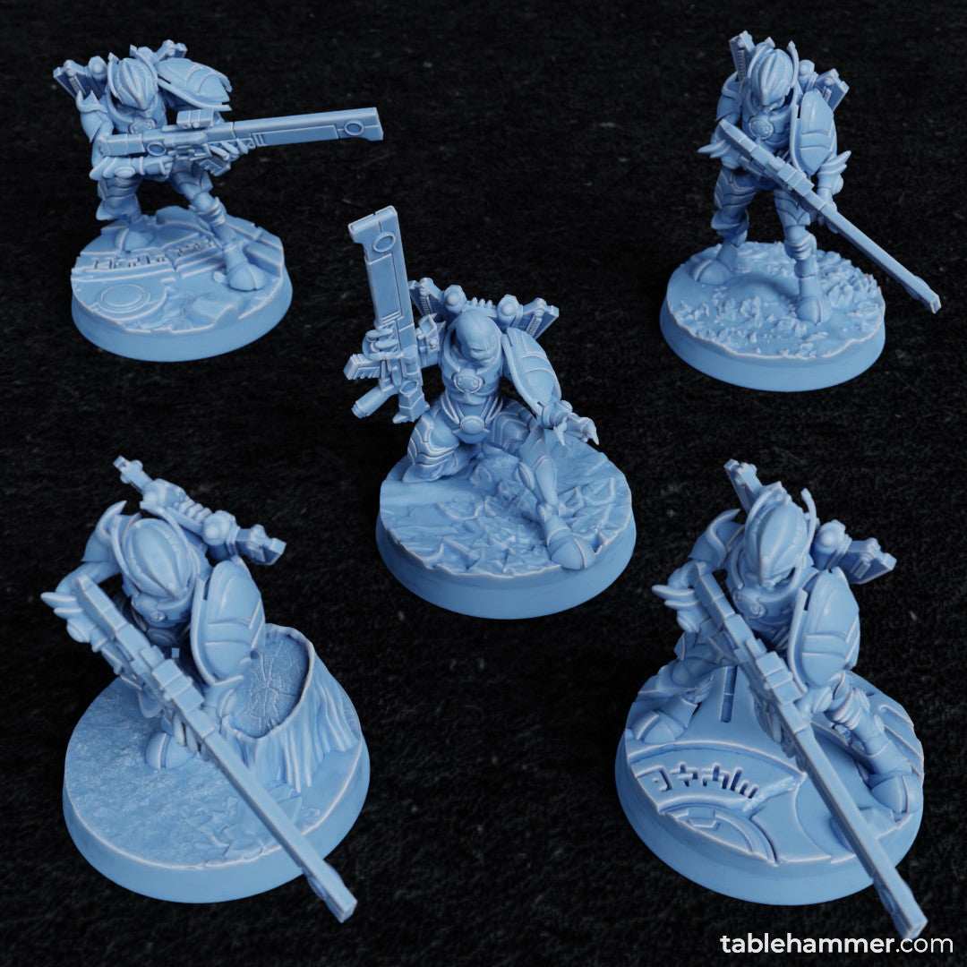 Greater Good Xaiax Rifle Troops | Tablehammer Grimdark Wargaming Miniatures Role Playing Miniatures