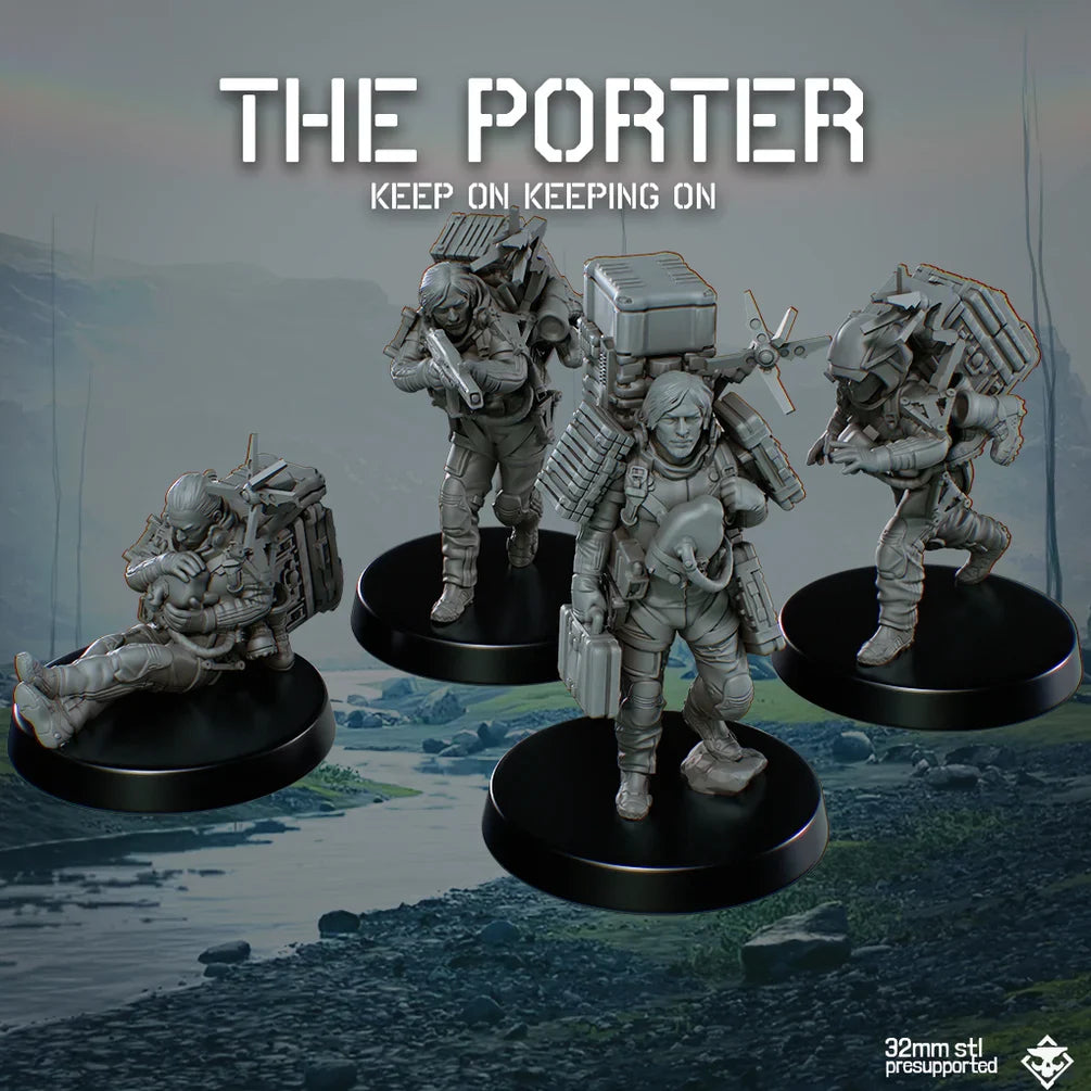 Death Delivery: The Porter | Skullforge Studios 32mm Wargaming Miniatures Role Playing Miniatures