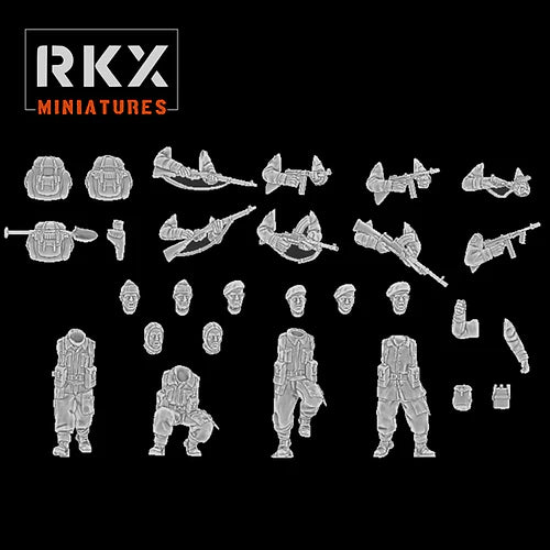 Operation Plunder Commonwealth Commandos Build Kit | RKX Miniatures 28mm WW2 Wargaming Miniatures Role Playing