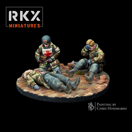 Fallschirmjager Medic | RKX Miniatures 28mm WW2 Wargaming Miniatures Role Playing Miniatures